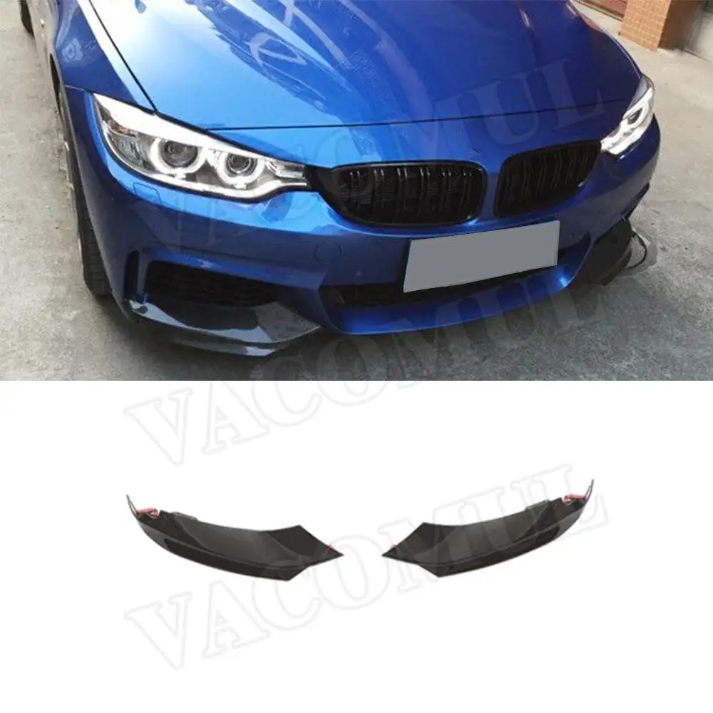 

VACOMUL MP Style ABS Front Bumper Splitters Canards for BMW 4 Series F32 F33 F36 M Sport 2014 -2019 Carbon Look Bunper Splitters