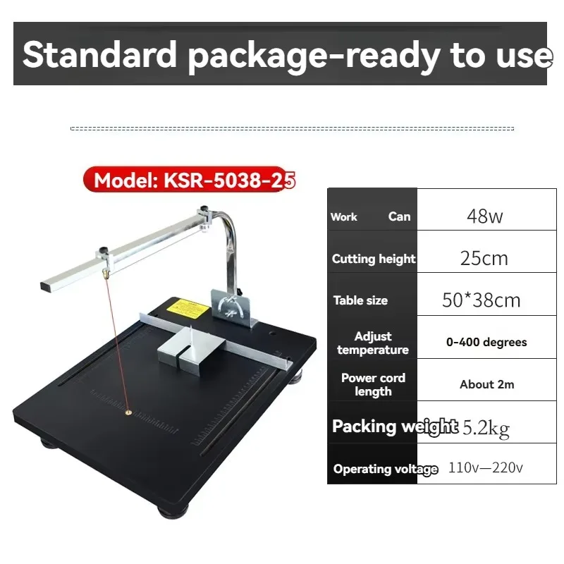 

【Best-selling】KSR-5038-25 Electric Foam Cutting Hine 110V/220V Foam Pearl Cotton Cutting Hine Vertical Sponge EPS Hot Cutting Hi