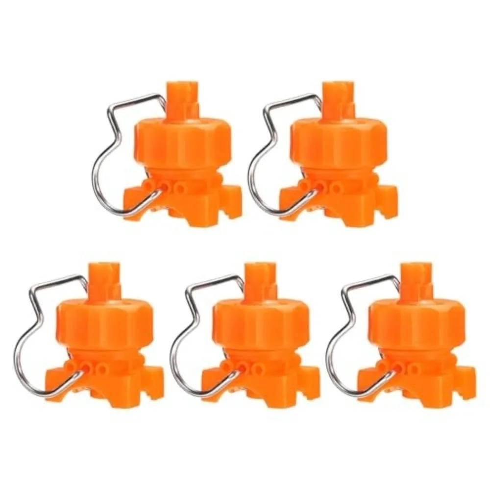 Wear Resistant Fan Spray Nozzle Adjustable Conical Sprinkler Head Corrosion Resistant Metal Clip Nozzle Plastic Atomizing Cone