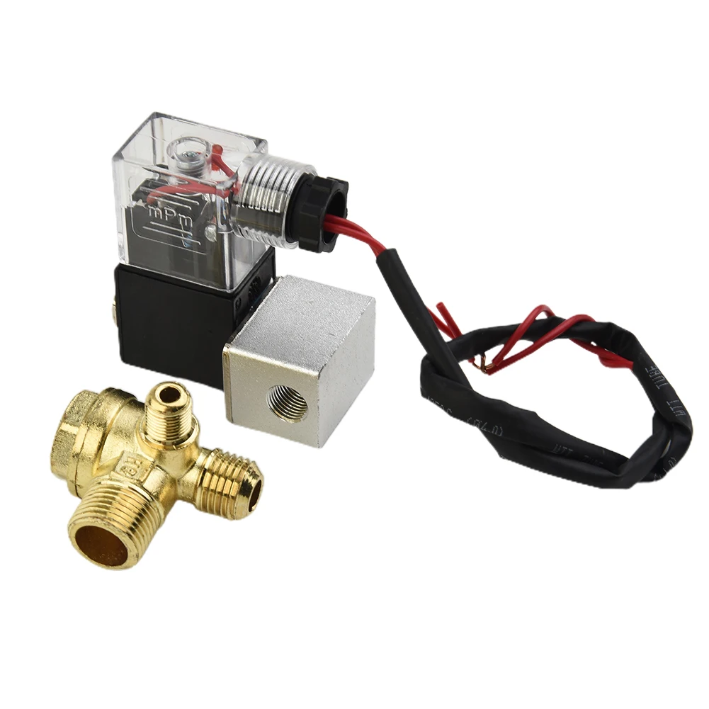 Zinc One-way Valve Solenoid Valve Steam Thread Connection Bleed Check Valve Components Cut-off Fits Air Compressor Replacement