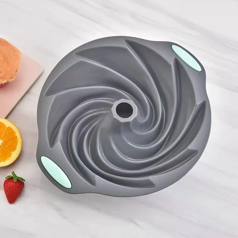 

Chiffon Silicone Bread Pot Mold Toast Bread Mold Cake Tray Heat-resistant Cyclone Cake Baking Mold Non Stick Pastry Shop Tool
