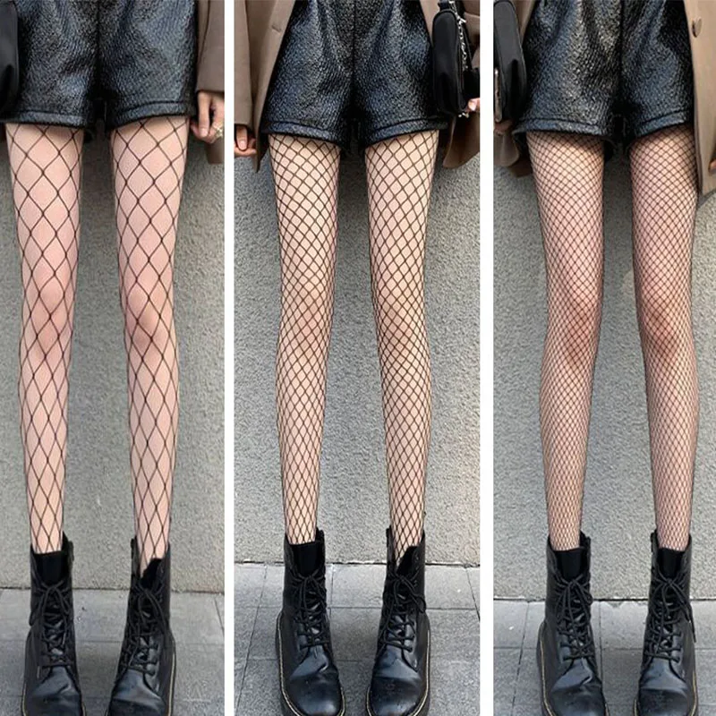 Woman Fishnet Tights Pantyhose Netting Stockings Leggings for Women White Black Mesh Tights Sexy Fishnet Stockings Lingerie