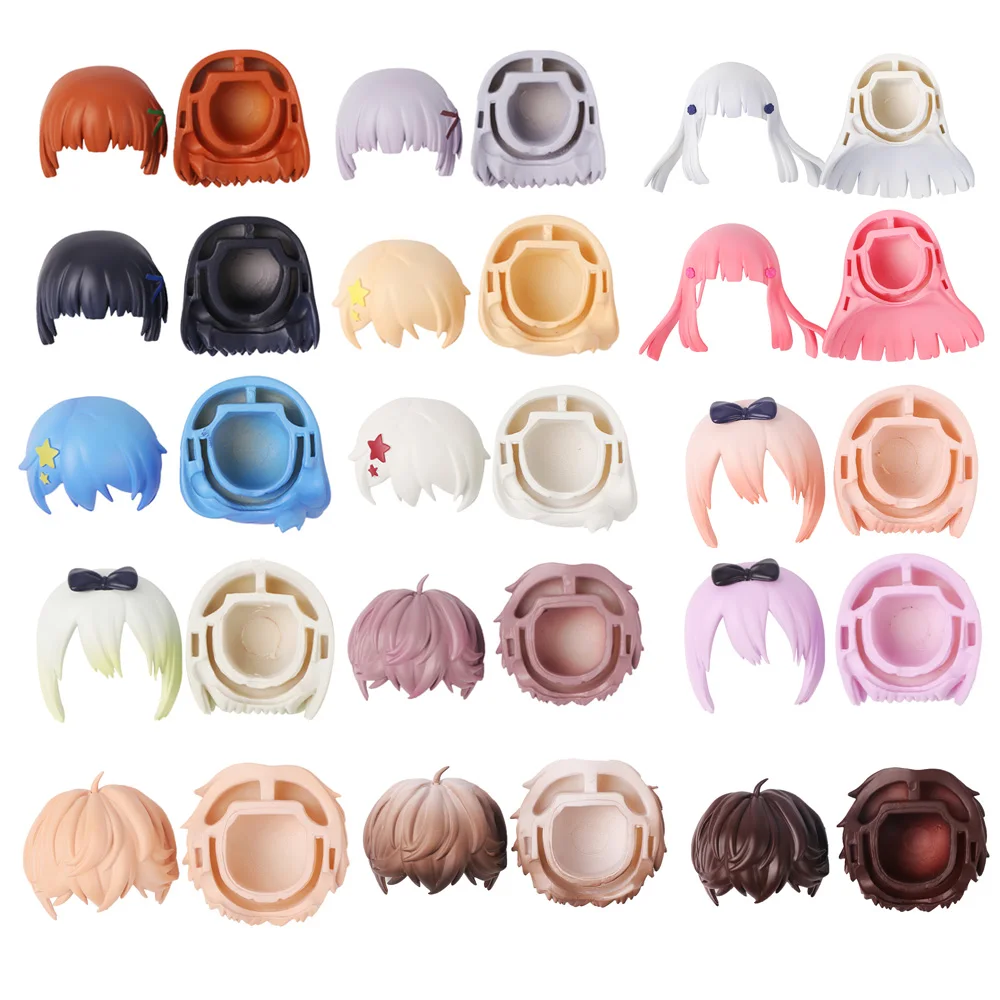 Ob11 人形プラスチックヘア交換人形の髪ヘッドモールドアクセサリーオビツ 11 Gsc ボディ 1/12 Bjd ヘッドシェル人形ボディ少年少女