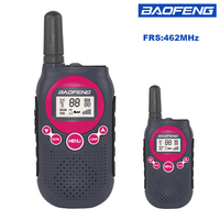 Baofeng T6 Mini Walkie Talkie 0.5w FRS PMR Handheld Red Black Two Way Radio Kids Toy Interphone Ham Radio