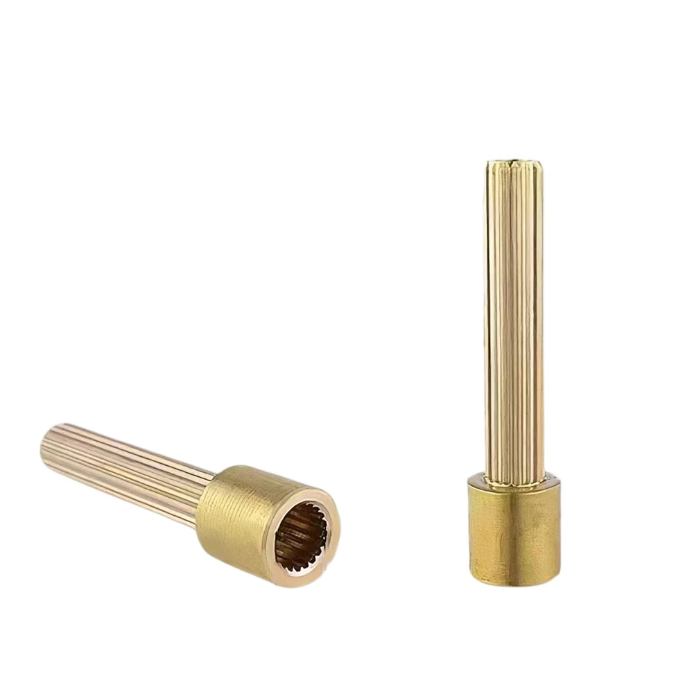 All-Copper 20 Tooth Faucet Valve Core Extension Rod Sleeve For Concealed Shower Mixer Repair Plumbing Fixture Accessories