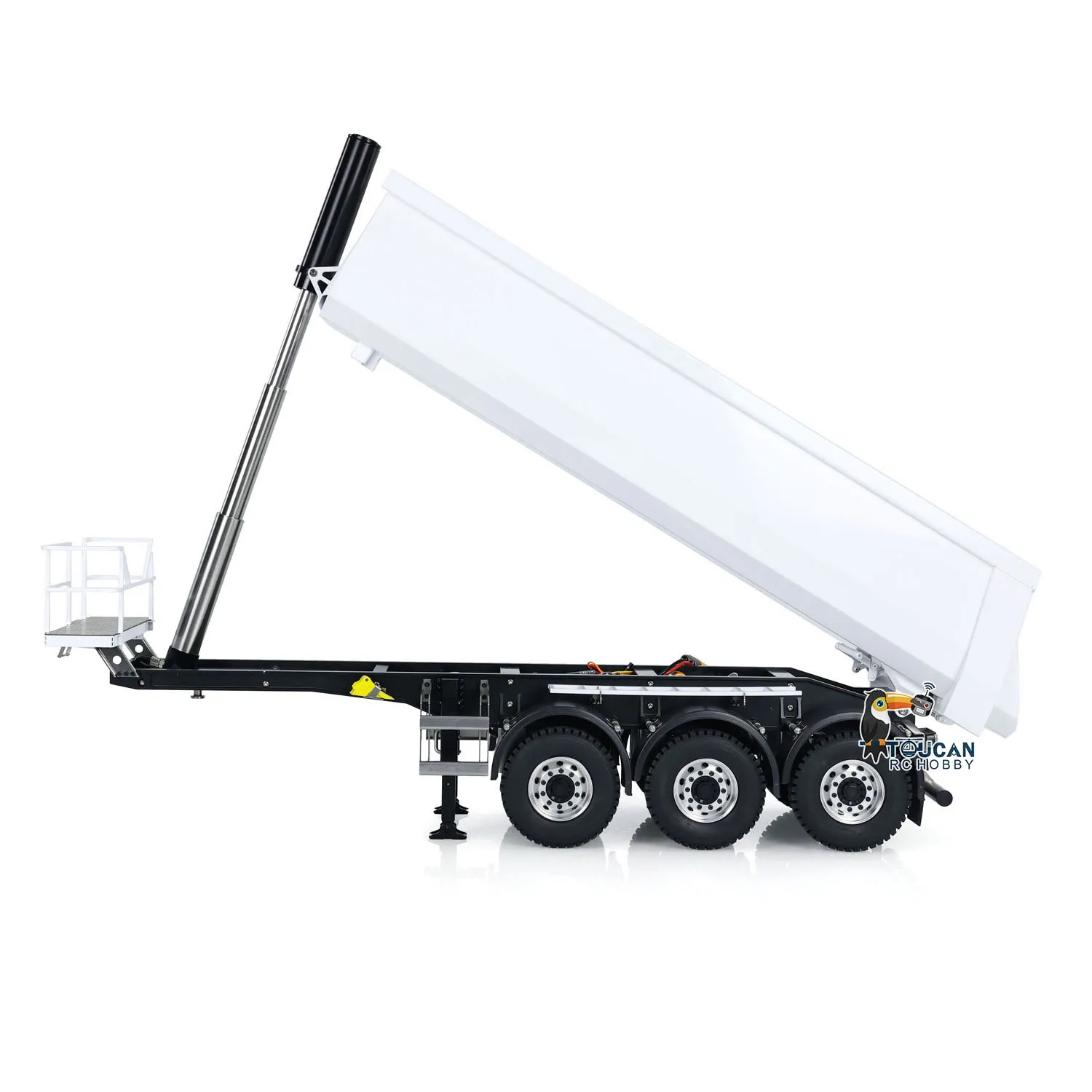 

Toys 1/14 3 Axles Metal Hydraulic RC Dump Trailer Finished Model for Toy DIY TAMIYAYA Radio Control Tractor Trucks Lorry Vehicle