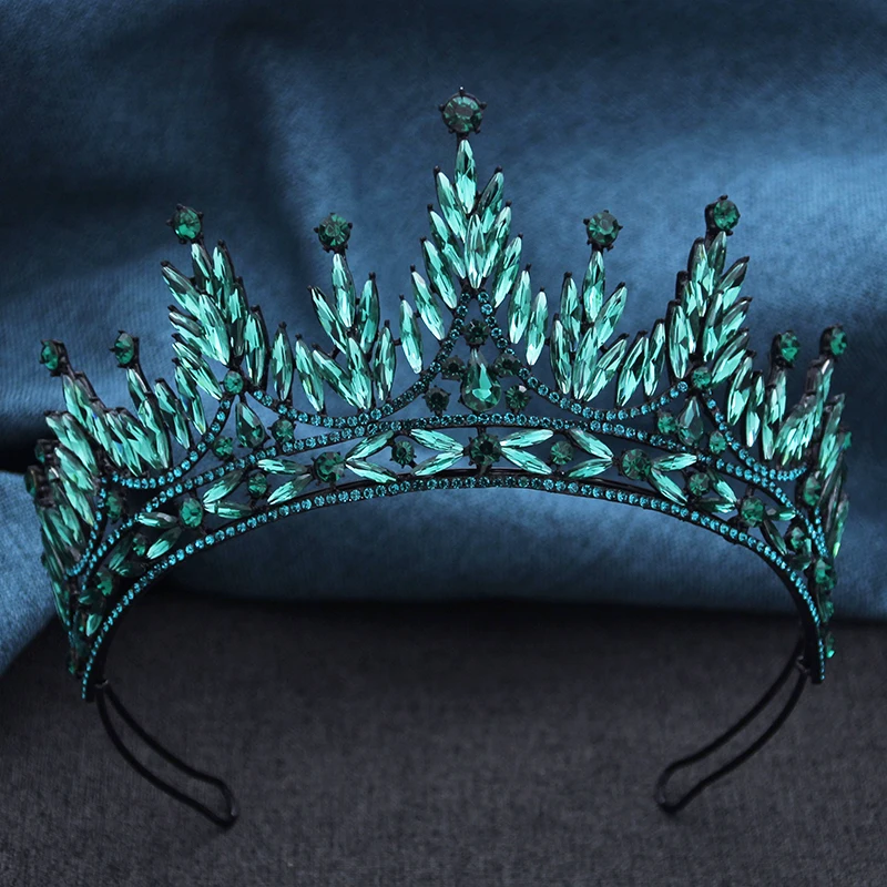 Copricapo da sposa viola di lusso diademi e corone di cristallo per abiti da sposa corona principessa accessori per capelli gioielli corona