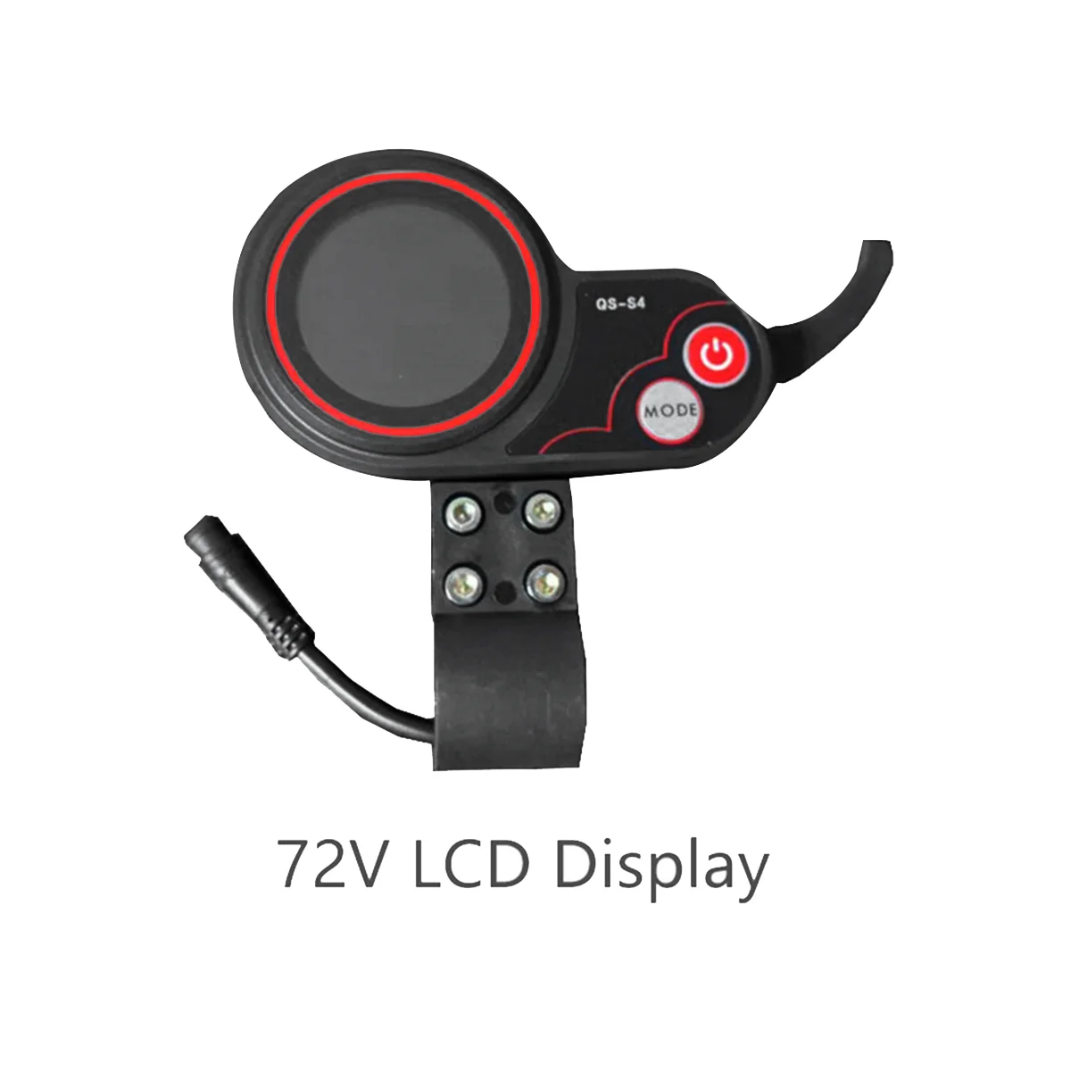 QS-S4 72V Thumb Throttle LCD Display Meter+Lgnition Lock Key Only for Zero 11X Electric Scooter 6PIN Display