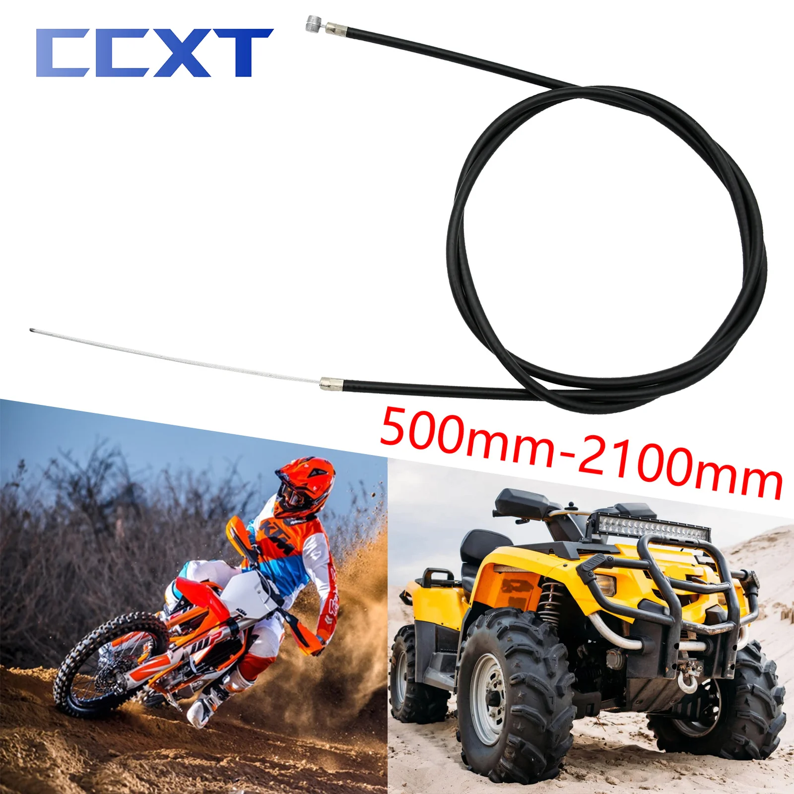 Motorcycle ATV 500mm-2100mm Brake Cable Line For ATV Motocross Bike Electric Scooter Mni Kids Minimoto Motocross Dirt Bike Parts