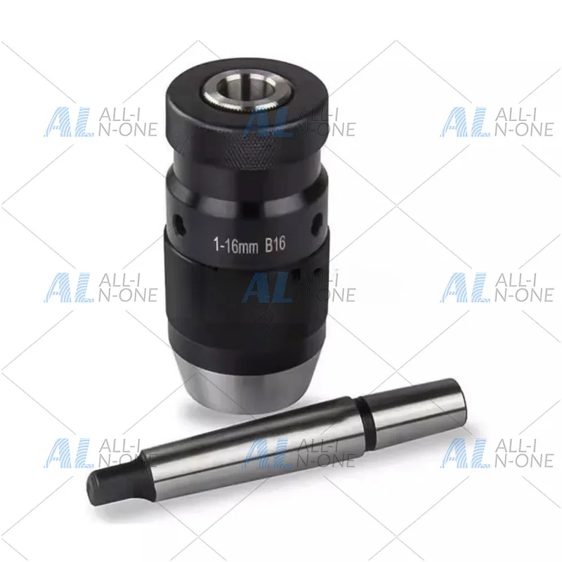 Suitable for MT2-B18 1-16MM MK2 mandrel live core drill chuck durable taper steel self-tightening keyless accessory