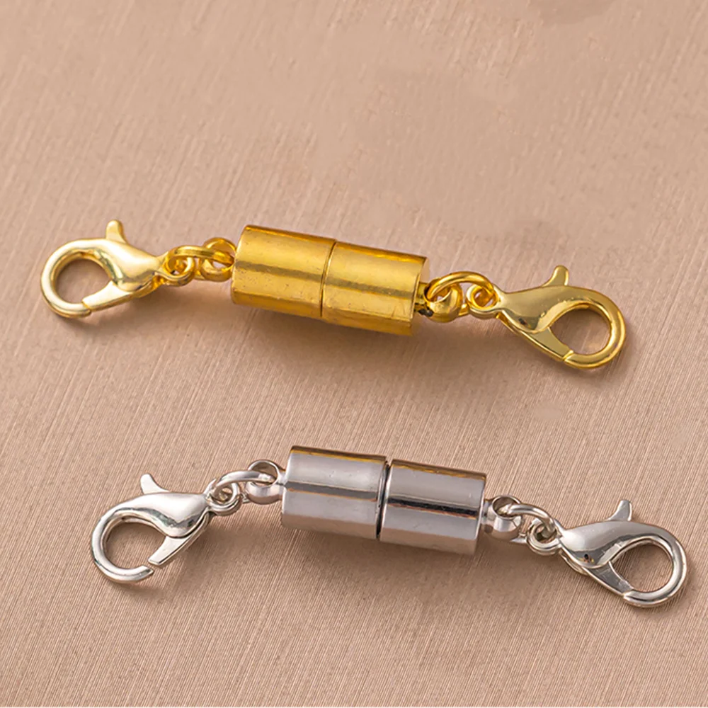 5 قطعة المشابك المغناطيسية المعدنية موصل نهاية مشبك ل سوار ذاتي الصنع قلادة مستلزمات صناعة المجوهرات السحابات اكسسوارات الحرف اليدوية