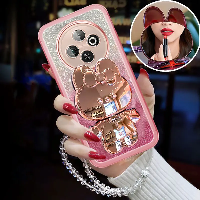 Luxury Lanyard Spark30C bracket Case For Tecno Spark 30C 20C 10 30 20 pro plus GO 1 2025 2024 Camon30 Shockproof Holder Cover