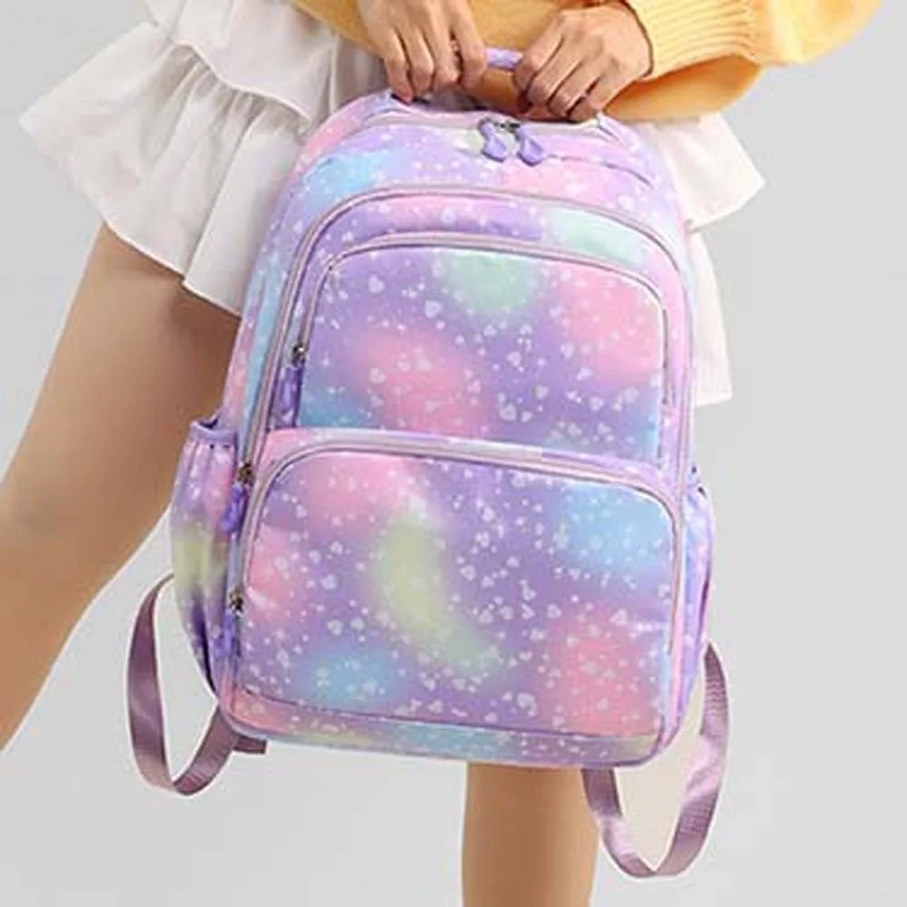 Daypack Three-piece School Bag Set Casual with Pen Bag Nylon Backpack Durable Polyester Students School Bag Primary School