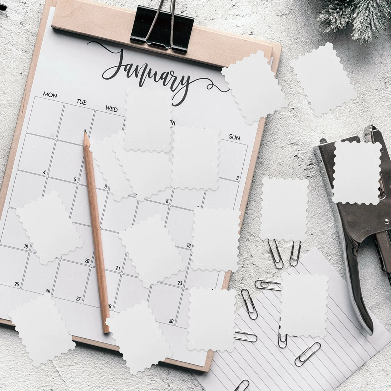 

25Pcs Watercolor Postcards Blank Paper for Stamping DIY Mailing Cards Scrapbooking Postmark Frame Cutting Dies