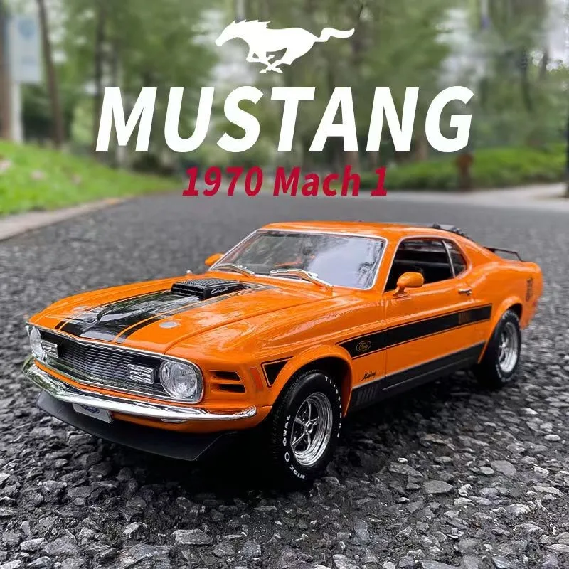 

Maisto 1:18 1970 Ford Mustang Mach 1 Alloy Sports Car Model Diecasts Toy Simulation Racing Model Collect Decorate Childrens Gift