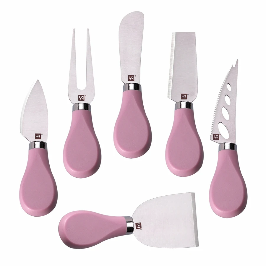 YIQI 6PCS Cheese Knives Sets 420J2 Stainless Steel Blade ABS Handle For The Kitchen Daily Use Cheese Cutter Tool Kitchen Knife