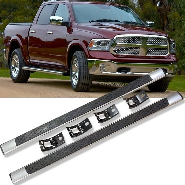 

Подножки (серебристые/черные) для Ram 1500 Crew Cab 2009-2025 – Автозапчасти