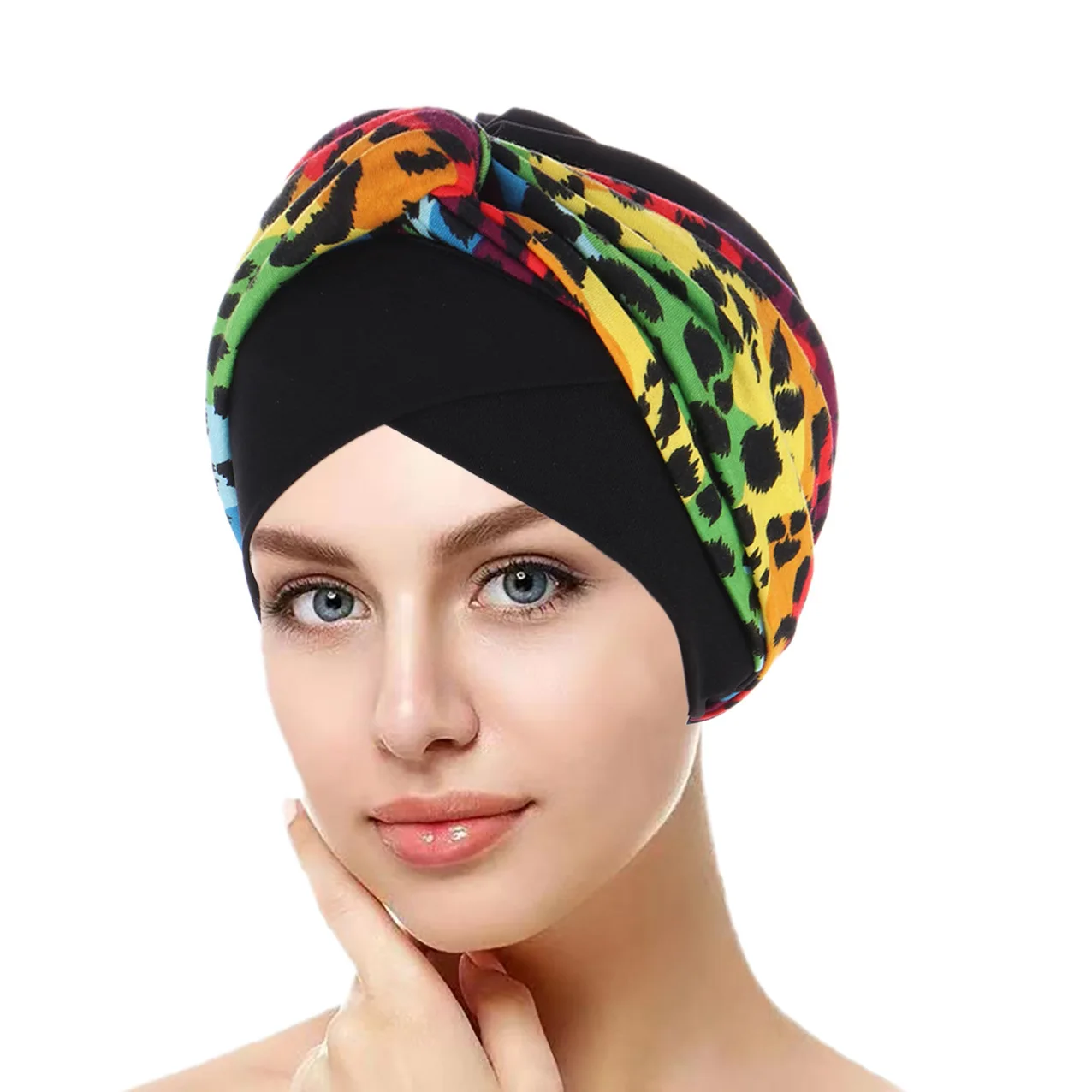 Muslimische Frauen Twist Knot Chemo Cap Krebs Hut Turban Hut Hijab Motorhaube Kopftuch Wrap indischen Hut Mützen Schädel arabische Islam Kappe