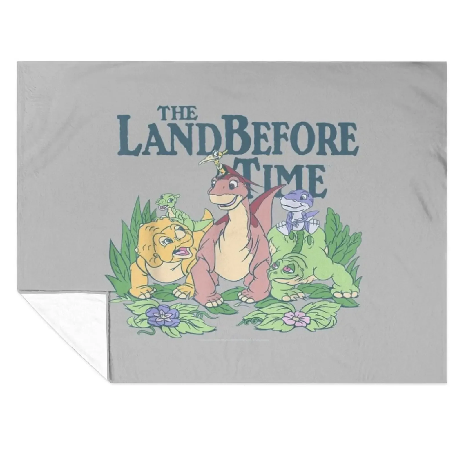 

land before time pastel dinosaur friends Throw Blanket Extra Large Throw anime Plaid Single Blankets
