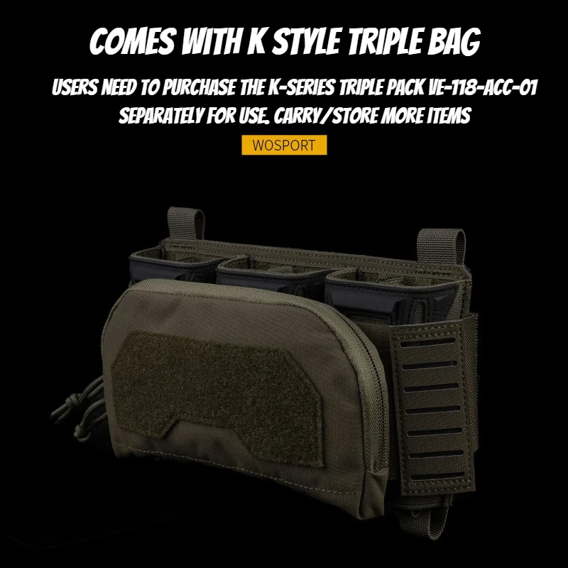 التكتيكية اللوحة 2Nd الطبقة المشرف الحقيبة ل Pincer الثلاثي مجلة جيب التخزين الأمامي حقيبة مدمجة لوحة الناقل الصيد الادسنس #6