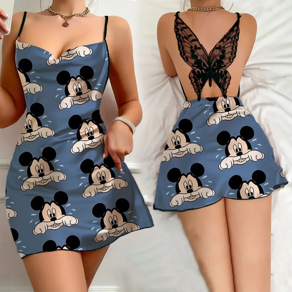 Night Wear Woman Sexy Pajamas for Women Sleep Dress Disney Lovely Women Sleepwear One Piece Dress New Dresses D/party Erotic