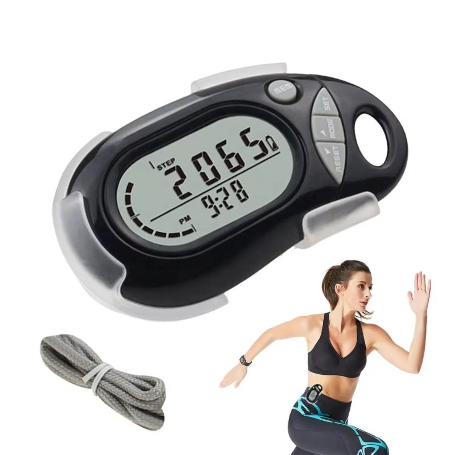 

Odometer Walking Large Digital Display Pedometer Removable Clip Step Tracker Men Women Adults Seniors Mini gps Gps tracker