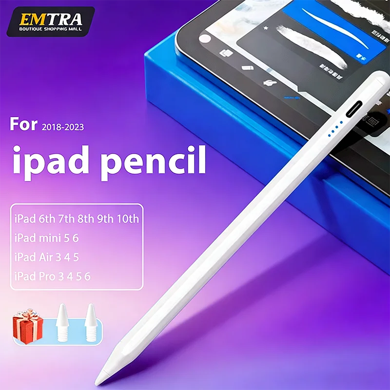 

For Apple Pencil 1 2 Palm Rejection Power Display iPad Accessories iPad 2022 2021 2020 2019 2018 Pro 11 12.9 Air Mini Stylus Pen