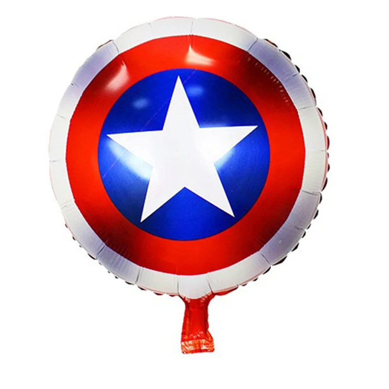 Marvel Superman Series Aluminum Film Balloon Captain America Spider-Man Birthday Party Decorative Balloon