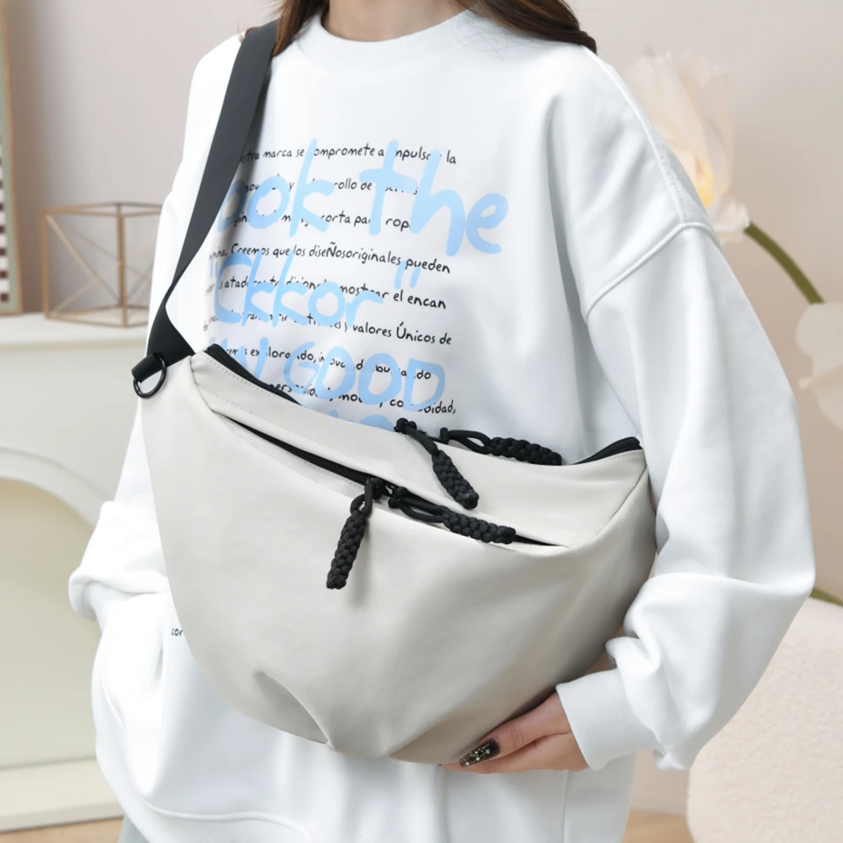 2026 Neue Leichte Wasserdichte Umhängetasche, Große Kapazität Vielseitige Fahrradtasche, Sport-Brusttasche, Herren-Schultertasche, Damen-Tasche – Detail 10