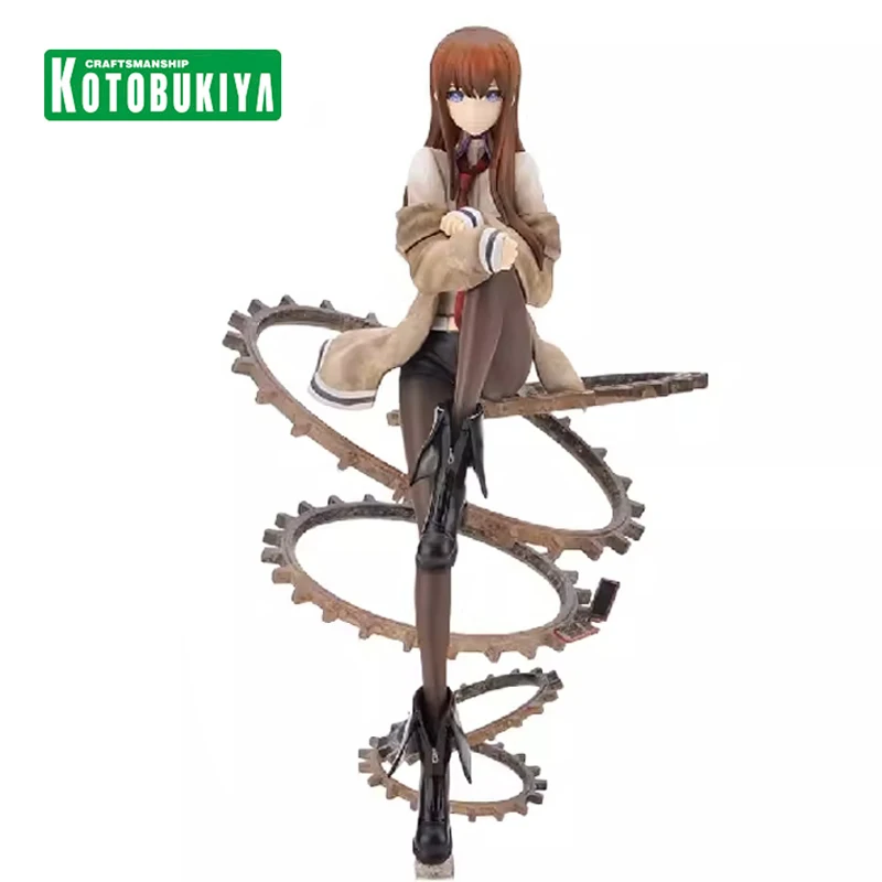 Original Kotobukiya Steins Gate Makise Kurisu 1/8 Action Figure Anime Pvc Model Collectible Toys for Boys 24Cm