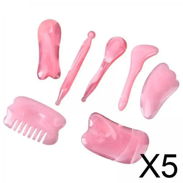 

Portable Gua Sha Massage Board Kit Resin Scraping Tools Full Body Massager for Professional Home Use