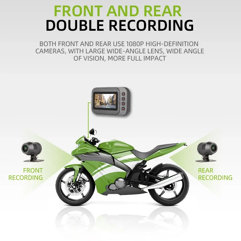 عالية الجودة 4 كاميرا 1080p GPS WIFI دراجة نارية داش كاميرا مسجل قيادة الفيديو #6