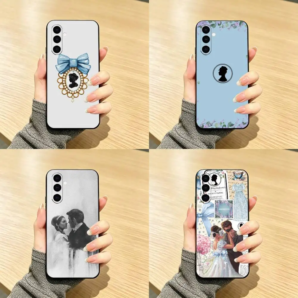 B-Bridgerton Show  Phone Case Black Silicone Soft For Samsung Galaxy A73,A72,A71,A70,A53,A52,A51