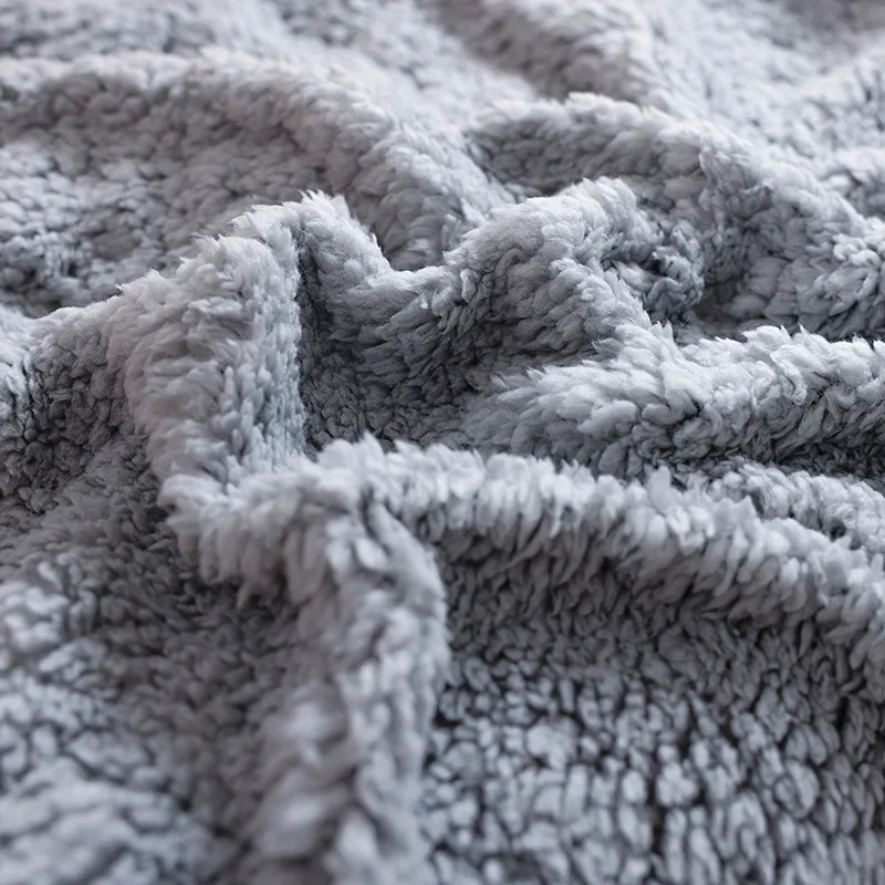 الكلب بطانية طبقة مزدوجة سميكة لحاف وسادة أفخم بطانية للحيوانات الأليفة أريكة سرير الكلب الحصير منتجات الحيوانات الأليفة المنزل السجاد ممسحة #6