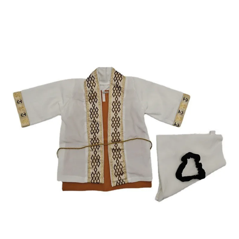 New arrival photo studio shooting outfits for baby children Arab clothing kerchief+robe+clothes 3 month /1 year