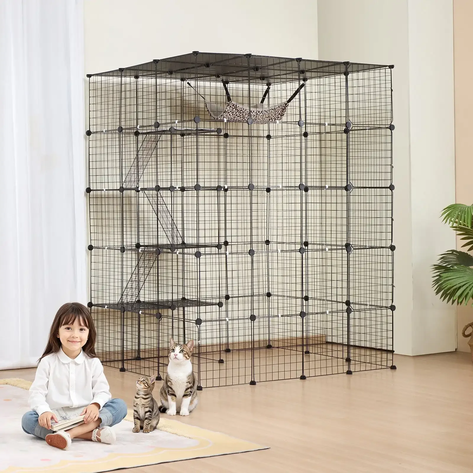 Large 4-tier Cat Cage 54 x 41 x 69