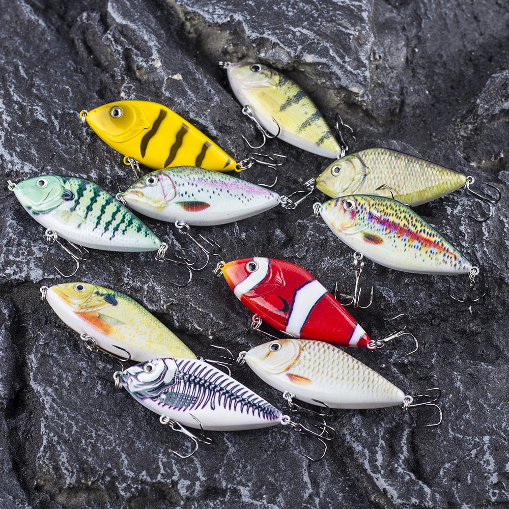 AYWFISH Jerk Sinking Fishing Jerkbait Baby Predator Slider Lures VIB Hard Crankbait Wobbler 7CM 14.5G Pike Musky Killer Tackle