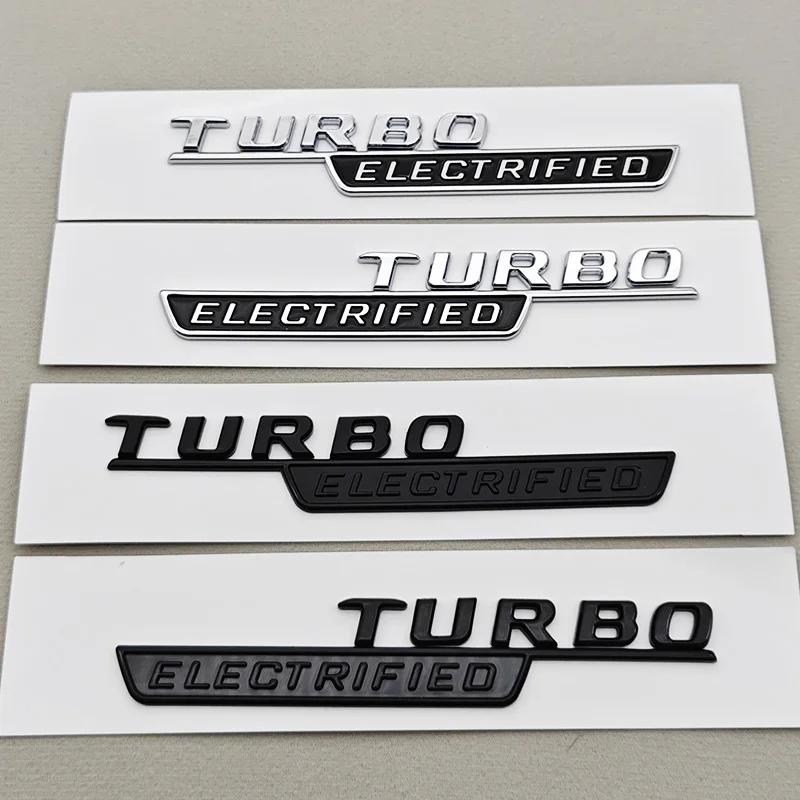 

3D ABS хромированная автомобильная наклейка с логотипом TURBO, обоих сторон, значок на крыло, эмблема, наклейки для Mercedes Benz AMG C43 C63 W206 W205