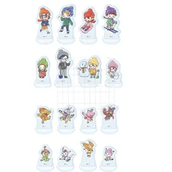 Game Digimon Adventure Acrylic Stand Doll Anime Yagami Taichi Piyomon Agumon Gabumon Mini Figure Model Cosplay Toy for Gift