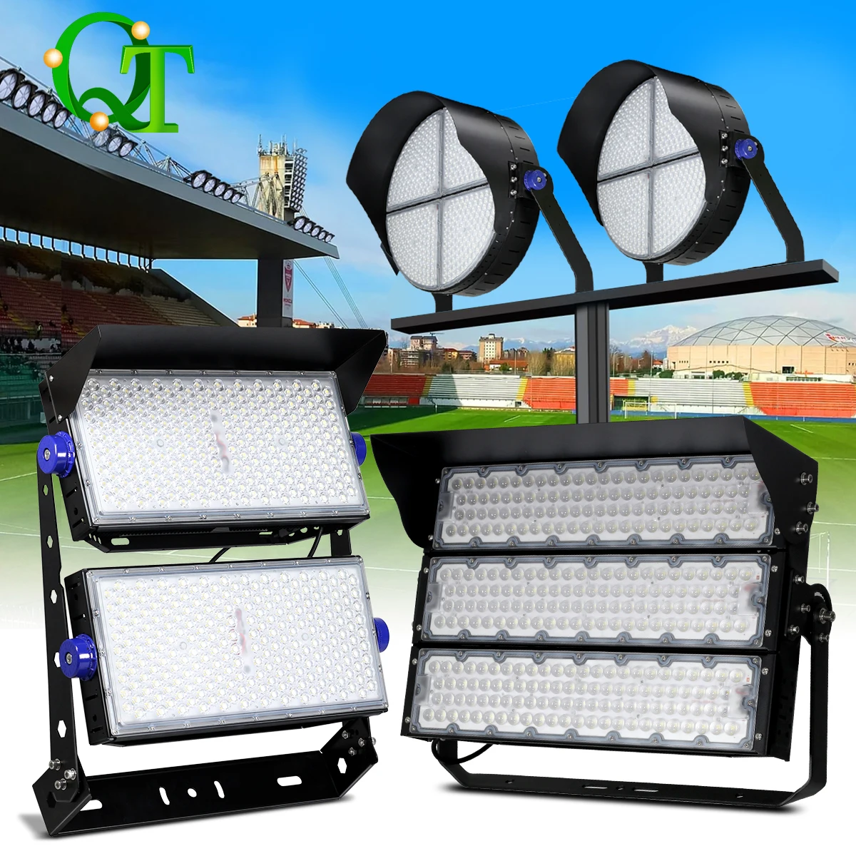 

Светодиодный прожектор для стадионов 240-1200 Вт, 6000K, водонепроницаемый IP65, для наружного освещения площадей, тоннелей, футбольных полей