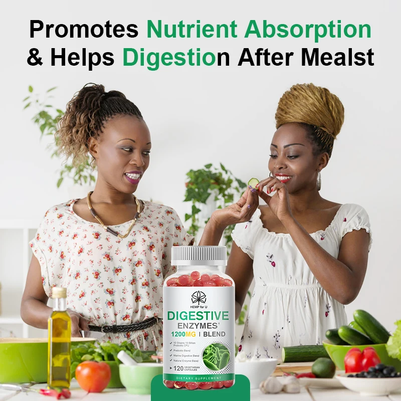 الإنزائمات الهضمية + المكملات البريبيوتيك والبروبيوتيك لصحة الجهاز الهضمي وتخفيف الانتفاخ الإنزائم اليومية للأمعاء والهضم #6