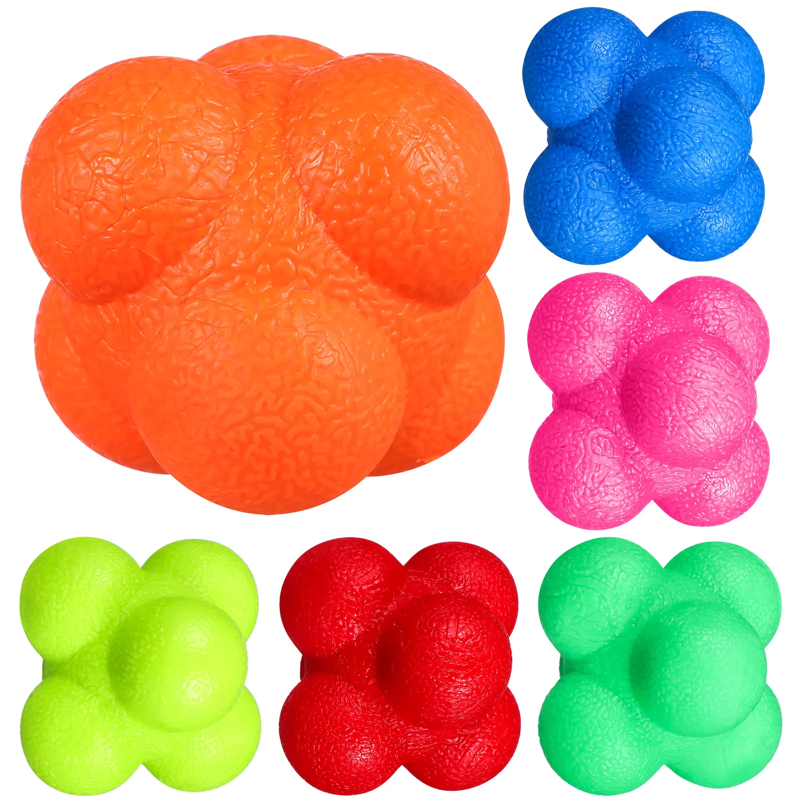 

6 PCS Reaction Ball Reflex Bag Boxing Training Stick Fitness Balls Catch Sport Appliances