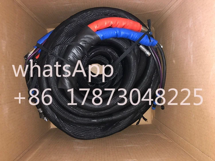 Customised JIC5 JIC6 standard connector spray foam heated insulation hose for graco machine/reactor/rig