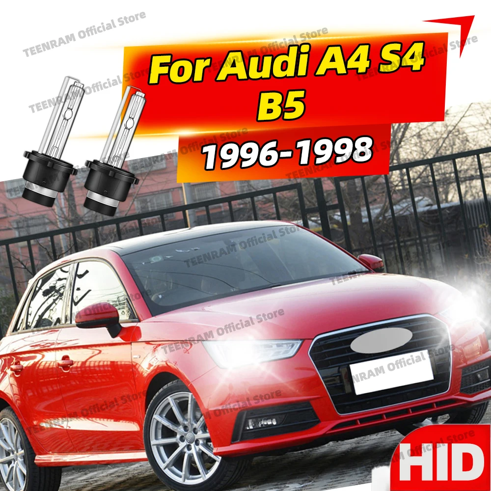 

2x For Audi A4 S4 B5 1996 1997 1998 HID Xenon D2 D2S Head Lamps 35W Car Front Headlights 6000K 8000K 10000K DC 12V Plug-N-Play