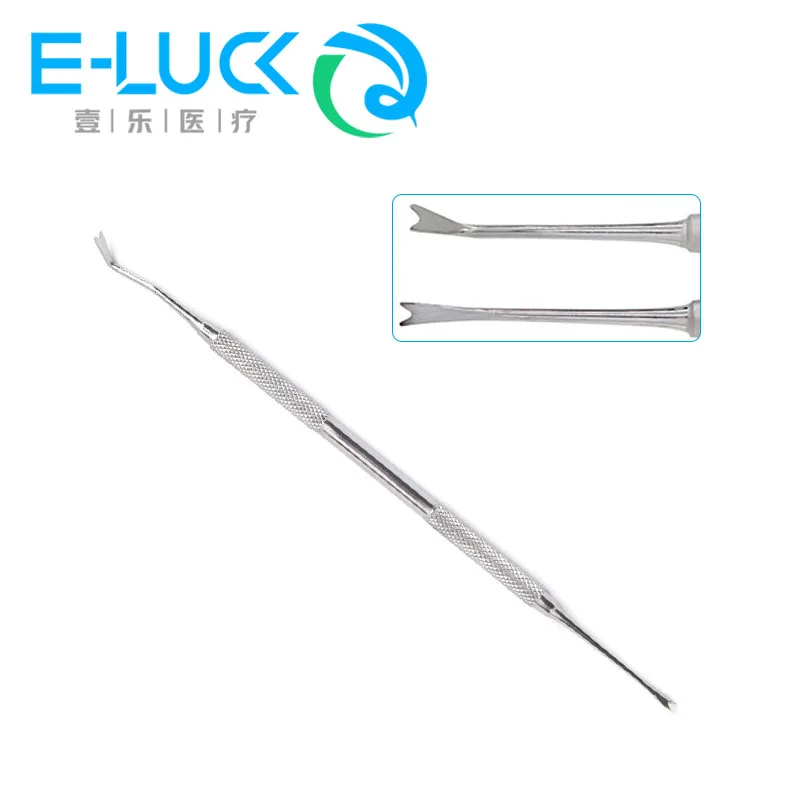 1Pc Dnetal Orthodontic Double Ended Ligature Director Curved with Scaler Fine Narrow Dentist Lab Tool