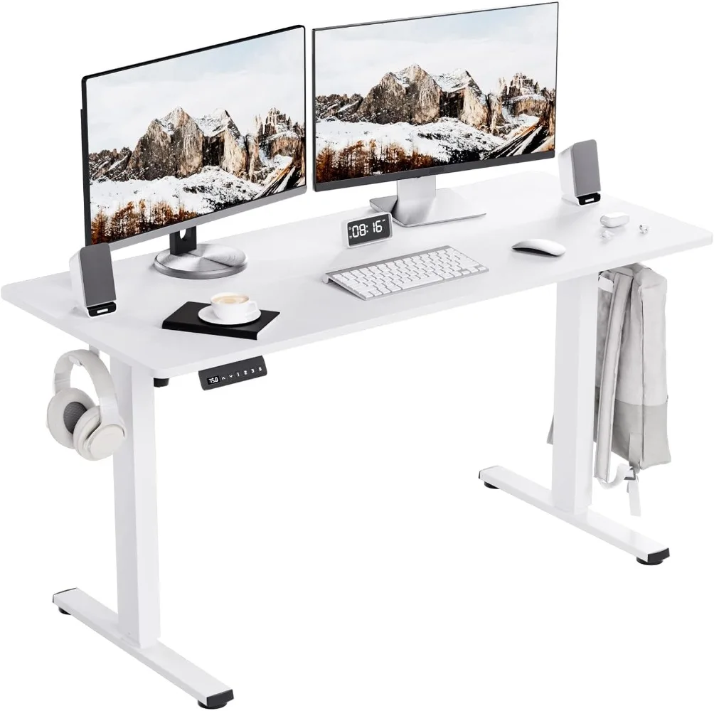 

Height Adjustable Desks with Powerful Motor & Cable Management,electric Sit Stand Desk W/ Hight Preset Design Fr Home Office Use