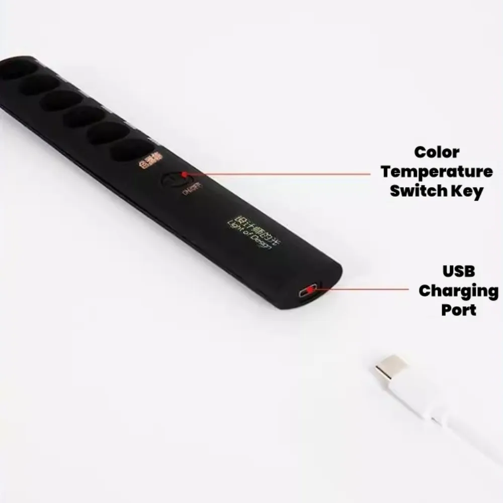 

Spotlight Portable Color Temperature Stick 6 Modes Rechargeable Designer's Light Handheld Multifunction