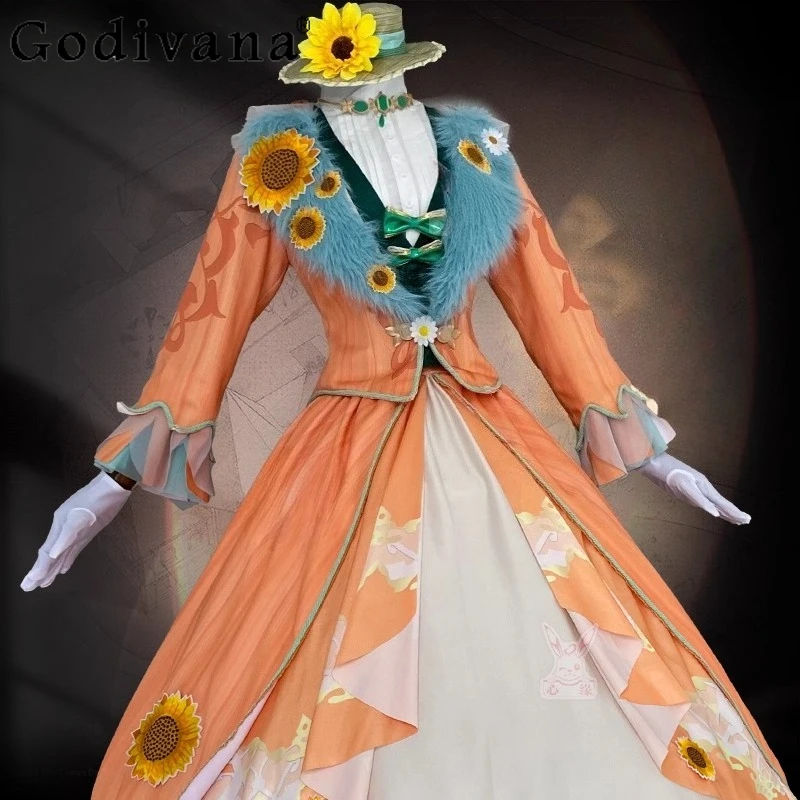 ملابس حفلات الهالوين للنساء، فستان هولمس ريبورتر التأثيري للفتيات، مجموعة فستان طويل من Identity V De Ross Miss