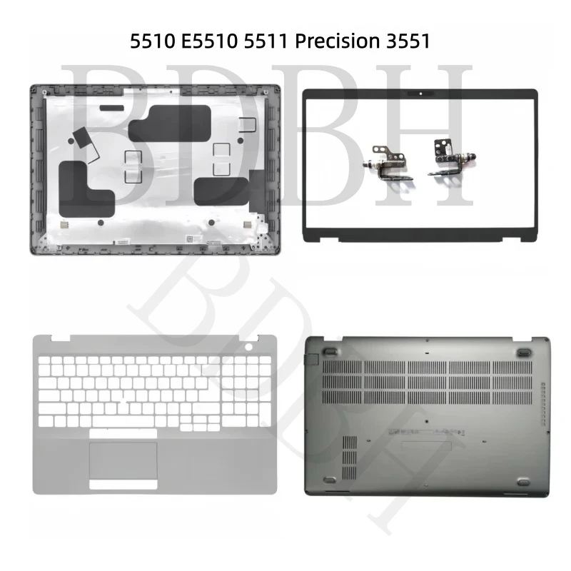 Carcasa Superior e Inferior para Laptop Dell Latitude 5510 E5510 5511 Precision 3551, Marco Trasero LCD, Reposamanos