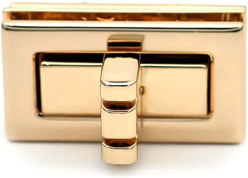 Rectangular Twist-Lock Tote Bag Hardware, Durable Metal Twist-Lock Buckle Accessories, Suitable for DIY Bags, DIY Wallet Making